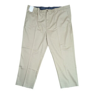 Roundtree & Yorke - Core Comfort -Total Flex Pants Men's 48x29 Tan/Khakis NWT
